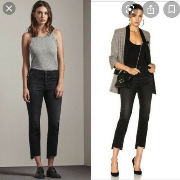 AG Isabelle High Rise Crop Jeans New 28 - Picture 2 of 15